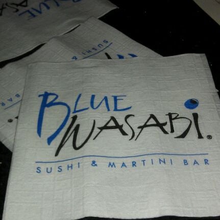 Photo taken at Blue Wasabi Sushi &amp; Martini Bar by David B. on 1/8/2012