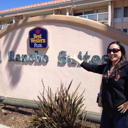 Photo taken at SFO El Rancho Inn, SureStay Collection by Best Western by Patrick T. on 9/8/2012