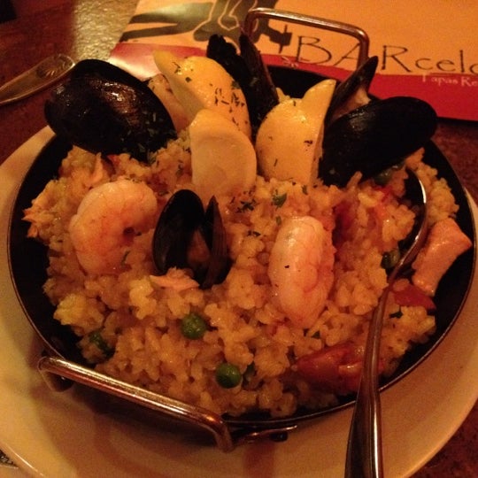 Photo taken at Barcelona Tapas Restaurant - Saint Louis by Sara S. on 6/25/2012
