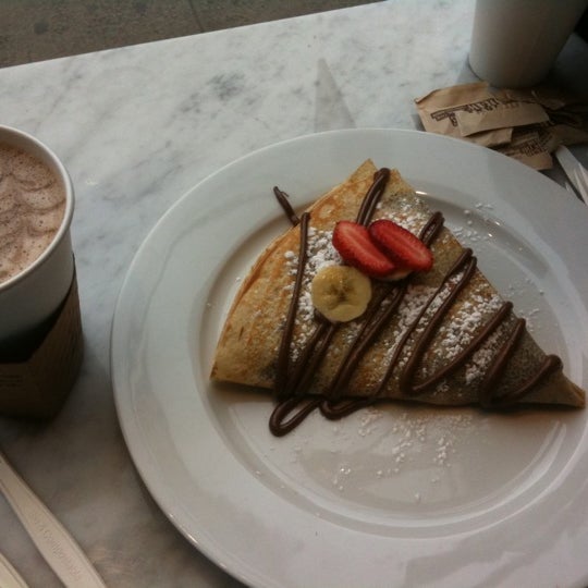 Photo taken at Cusp Crepe and Espresso Bar by Will L. on 5/1/2011