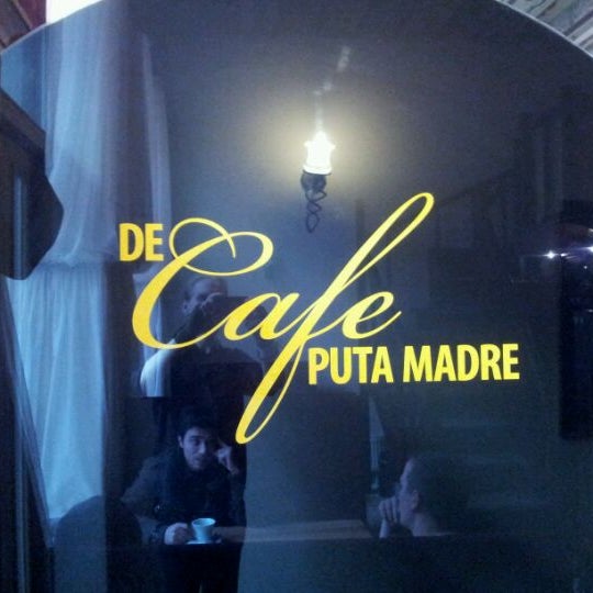 Photo taken at De Puta Madre bar &amp; cafe by BioFall S. on 10/21/2011