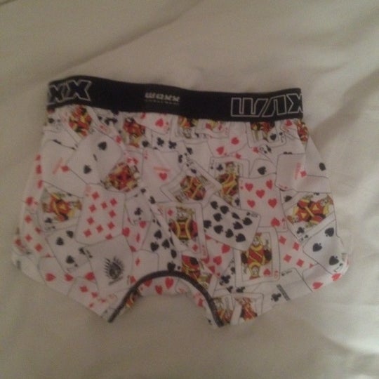 Boring underwear belongs to the past... I have a set of cards print and my girlfriend a casino hotpants!