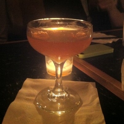 Lion's Tail: Bourbon, lime juice, pimento dram, gomme syrup, Angostura bitters.