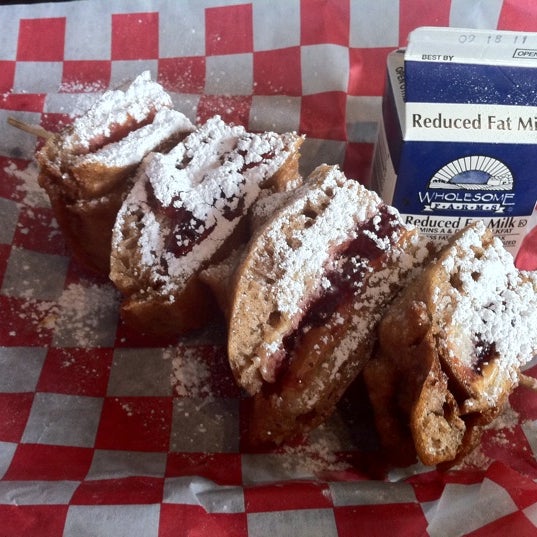 Forget your diet, get the Fried Peanut Butter & Jelly Sandwich...
