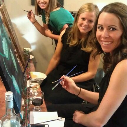 Photo taken at Sipping N&#39; Painting by Megan T. on 9/24/2011