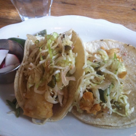 They just added fish tacos to the menu and they're the cat's pajamas. Seriously. Order them.