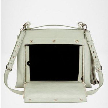 Get connected! Carry your iPad in style with DVF's must-have Harper Connect handbag. In soft pastels for Spring, it's the ultimate in tech-chic!