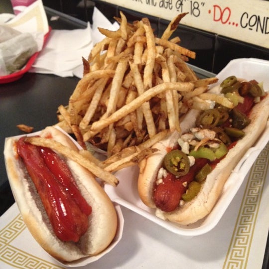 Photo taken at Scooter&#39;s World Famous Dawg House by Marc L. on 4/27/2012