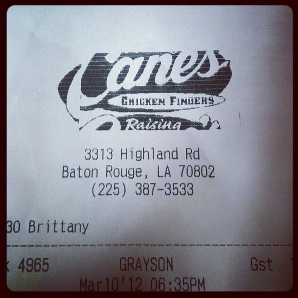 Photo taken at Raising Cane&#39;s Chicken Fingers by Grayson A. on 3/11/2012