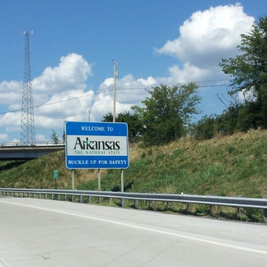 What is the distance between OKC and the Arkansas state line?