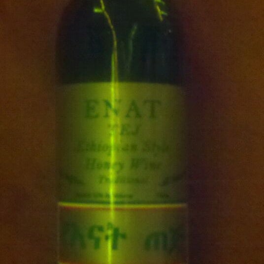 Now serving Enat Ethiopian Tej (honey wine).  Not the best I've had, but much, much better than the others.