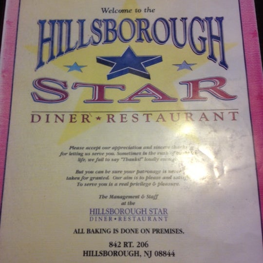 Снимок сделан в Hillsborough Star Diner &amp; Restaurant пользователем Shannon K. 5/26/2012