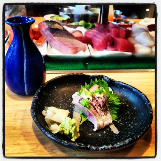Photo taken at Kushi Izakaya &amp; Sushi by Laetitia B. on 5/5/2012