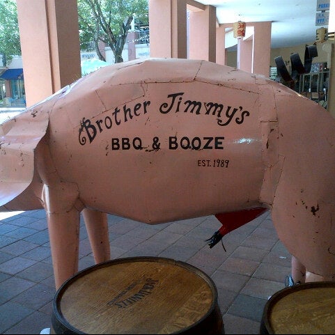 Photo taken at Brother Jimmys BBQ by Douglas B. on 9/8/2012