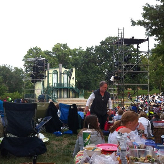 Photo taken at Shakespeare in the Park by John F. on 6/2/2012