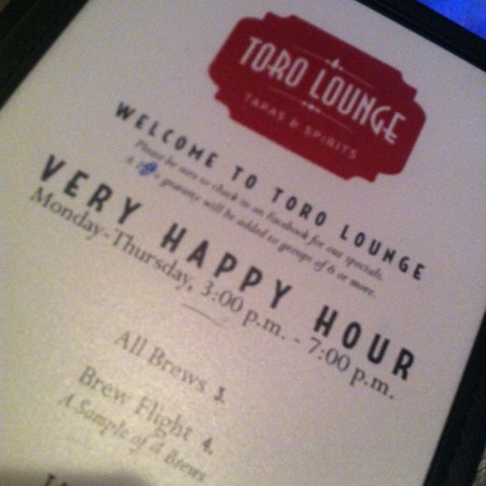 Photo prise au Toro Lounge par Michael G. le6/1/2012