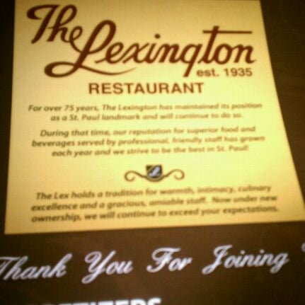 Photo taken at The Lexington Restaurant by Meghan P. on 8/18/2011