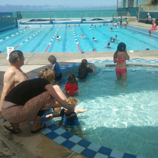 Photo taken at St Clair Hot Salt Water Pool by Craig v. on 1/9/2012