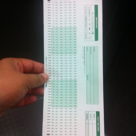 Free scantrons in the sga office on the first floor!