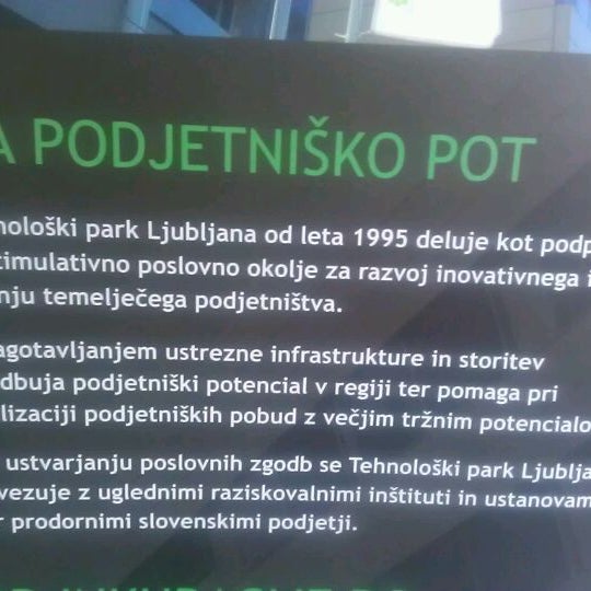 Foto scattata a Technology Park Ljubljana da Matej G. il 2/17/2012