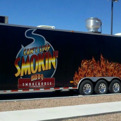 Photo taken at Can&#39;t Stop Smokin&#39; BBQ by Conrad S. on 1/21/2012