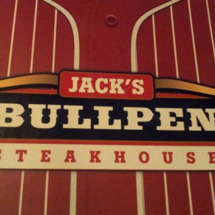 Photo taken at Jack&#39;s Bullpen Steakhouse by Monica T. on 1/11/2012