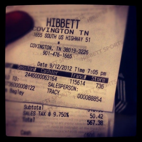 Hibbett Sports Covington TN