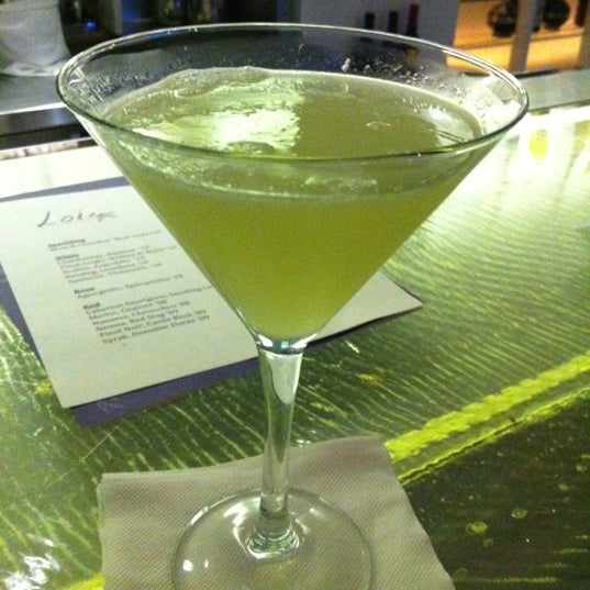 Order the Last Word: equal parts of gin, chartreuse, maraschino liquor, lime juice.