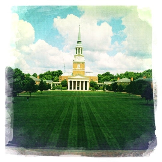 Photo taken at Wake Forest University by Urban S. on 6/7/2012
