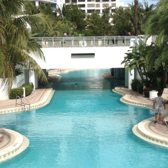 Photo taken at Pool at the Diplomat Beach Resort Hollywood, Curio Collection by Hilton by Teresa L. on 2/12/2012