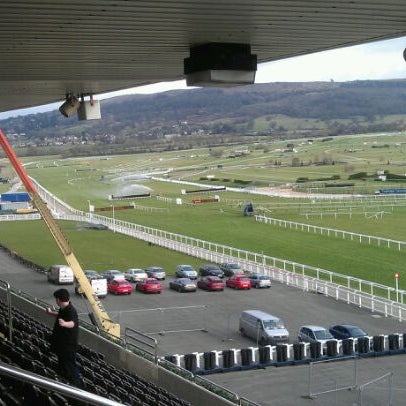 Photo taken at Cheltenham Racecourse by Jonathan P. on 2/27/2012