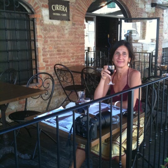 Photo taken at Osteria Ciriera by Catherine M. on 9/1/2011