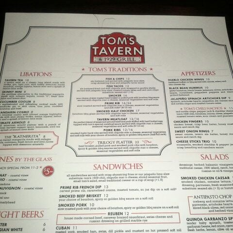 Снимок сделан в Tom&#39;s Tavern &amp; 1929 Grill пользователем Taste It T. 1/9/2012
