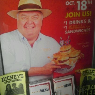 Photo taken at Dickey&#39;s Barbecue Pit by Patrick F. on 10/18/2011