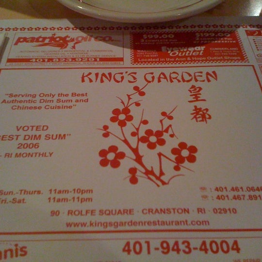 King S Garden Restaurant Chinese Restaurant In Cranston