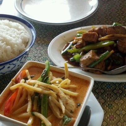 Photo taken at Thai Top by Brittany L. on 1/15/2012