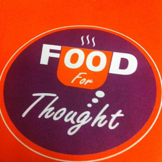 Снимок сделан в Food for Thought пользователем Vineet S. 9/1/2012