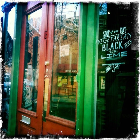 Photo taken at Green Line Cafe by Karen H. on 2/22/2012