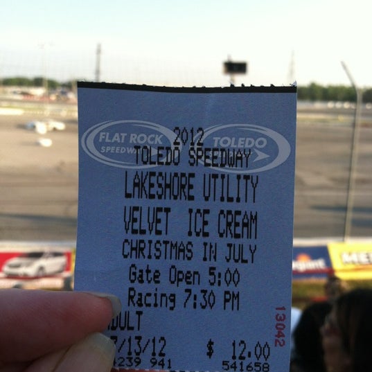 7/13/2012 tarihinde Judy A.ziyaretçi tarafından Toledo Speedway'de çekilen fotoğraf