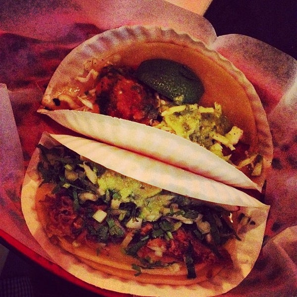 Photo taken at Taqueria Lower East Side by Matt D. on 4/25/2012