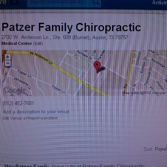 รูปภาพถ่ายที่ Patzer Family Chiropractic โดย Ricardo G. เมื่อ 2/14/2012
