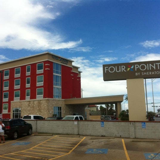 Hotel From The Street Picture Of Four Points By Sheraton Galveston Tripadvisor