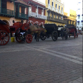 Photo taken at Plaza de los Coches by Ingrid O. on 1/1/2012