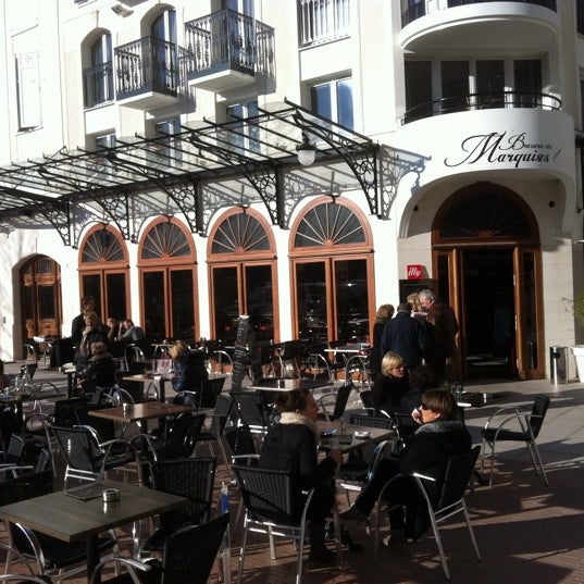 Photo taken at Brasserie des Marquises by Be Your Guest F. on 1/10/2012