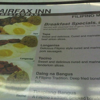รูปภาพถ่ายที่ Fairfax Inn Restaurant โดย mary grace r. เมื่อ 4/29/2012