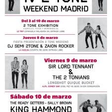 JUEVES 8. Fiesta de presentación de la IV 2TONE WEEKEND de Madrid. Con DJ Semi 2Tone y Zaion Rocker en la cabina.