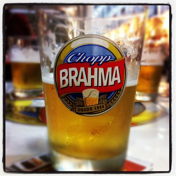 Photo taken at Quiosque Chopp Brahma by Alexandra O. on 4/4/2012