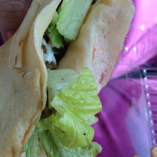 Can't go wrong with the chicken Caesar salad crepe!