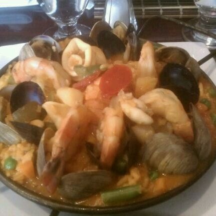 The paella marinera is absolutely delicious.