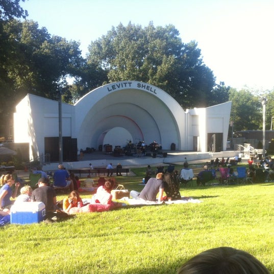 Photo taken at Levitt Shell by Robby G. on 9/9/2012